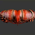 Red Lobster Humanoid 3D Model With Muscular Build And Armored Claws Antennae