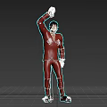 Wang Jiaer Dancing Bound Animation Star Realistic Funny Korean Little Fresh Meat Handsome