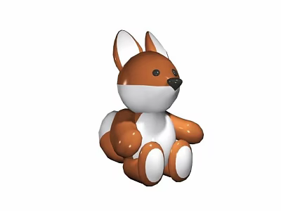 Modern toy squirrel 3d model Modern toy squirrel 3d model