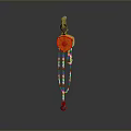 Industrial Red Functional Vehicle With Hoist Chain And Lifting Equipment