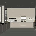 Modern Kitchen Cabinets Design With Island Counter And Appliances