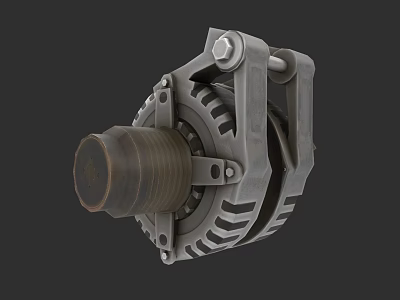 Sturdy Household Appliance Motor Component With Metal Gears And Bolted Structure 3d model
