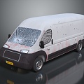 Hyundai Bus School Bus Van Box Car 3d model