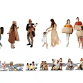Modern Multiplayer Characters 3d model