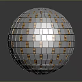 Decorative Mirror Disco Ball Lighting Fixture With Shiny Reflective Surface For Interior Party Decor