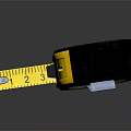 Professional Hardware Tool Yellow Black Digita Tape Measure 5m Length with Clear Scale Markings