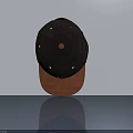 Black And Brown Hinged Door With Round Knob On White Wall And Gray Floor
