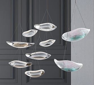 Light Luxury Crystal Chandelier 3d model