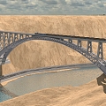 railway bridge 3d model