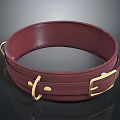 Burgundy Genuine Leather Belt With Golden Buckle Classic Design For Daily Use