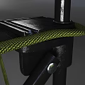 Green Portable Folding Chair With Metal Frame And Durable Fabric Seat