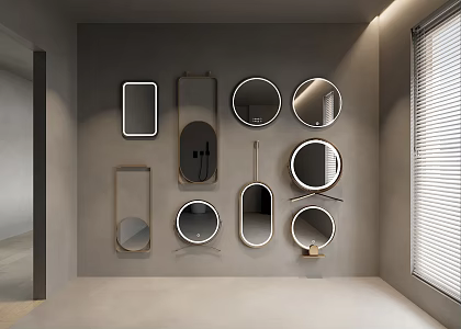 Bathroom mirror Full-body mirror Floor mirror Cosmetic mirror Decorative mirror 3d model