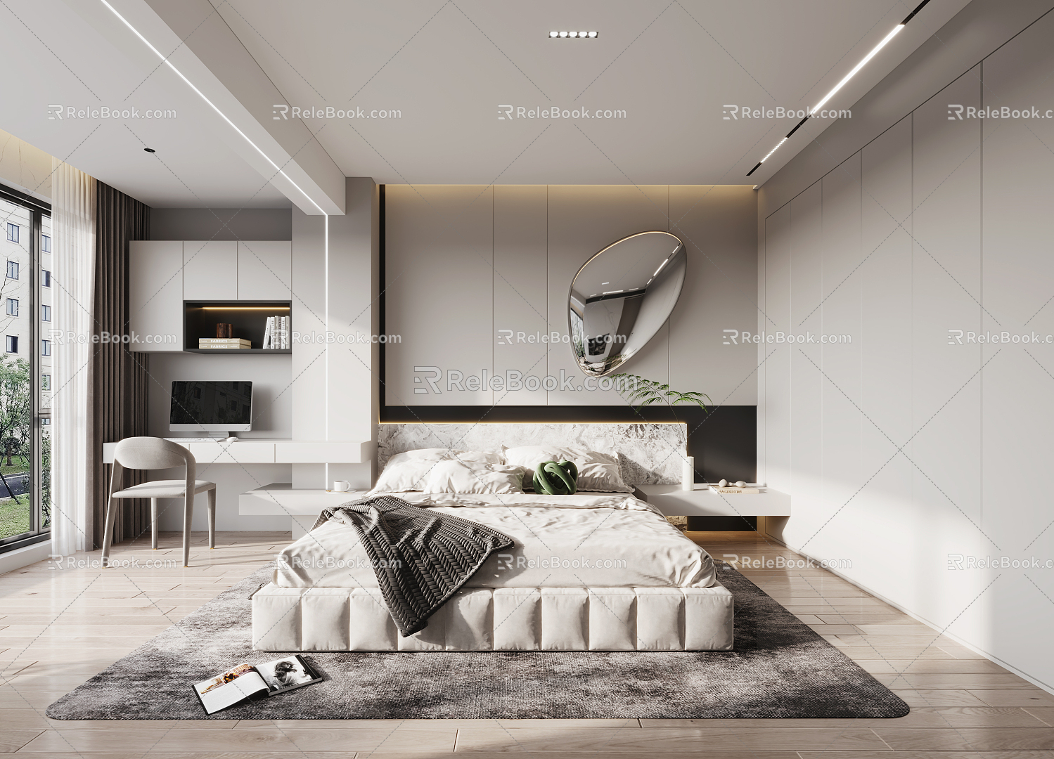 Modern Bedroom 3d model