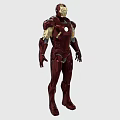 Iron Man Movie Character With Red And Gold Armor And Chest Reactor