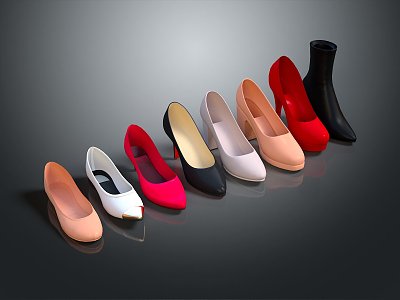 Modern high heels women'shoes all kinds of women'shoes all kinds of women'shoes 3d model