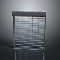 Modern Metal Grid Shelf With Minimalist Design For Home Storage Use