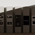 Modern Kitchen Appliances Built in Cabinet Rows for Stylish Home Interior