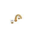 Elegant Golden Faucet With Crystal Knobs On Both Sides Design 3d model