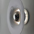 Modern Wall Lamp With Spherical Glass Shade And Soft Illumination Effect 3d model