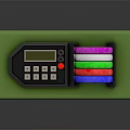 Electronic Label Printing Device With Green Base And Colorful Tape Rolls