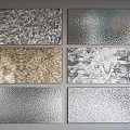 Modern Textured Wall Decor With Diverse Metallic Hammered Wavy And Patterned Surfaces 3d model