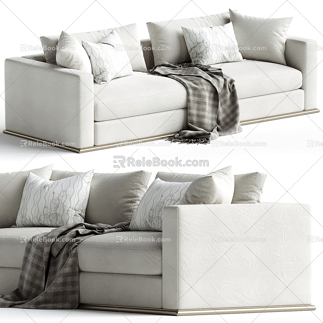 Double sofa 3d model