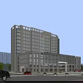 Modern Hospital Building Exterior Design With Contemporary Style And Urban Street View