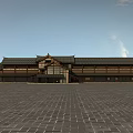 Chinese Ancient Building Ancient Building Village Zhengxing Series 3d model