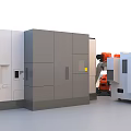 Industrial Equipment With Multiple Robotic Arms And Automated Machinery Systems