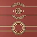 European-style Metal Carved European Pattern Hollow Carved Pattern 3d model