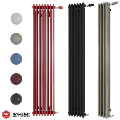 Various Colored Radiator Designs With Different Styles And Finishes For Home Use 3d model