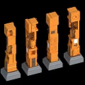 Sanxingdui landscape column 3d model