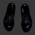 Black Casual Lace Up Shoes with Sleek Modern Design and Comfortable Thick Sole