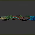 3D Rendered Underwater Terrain With Colorful Coral Fish And Marine Plants