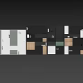 BoConcept Copenhagen TV Wall System With Modular Design And Storage Cabinets