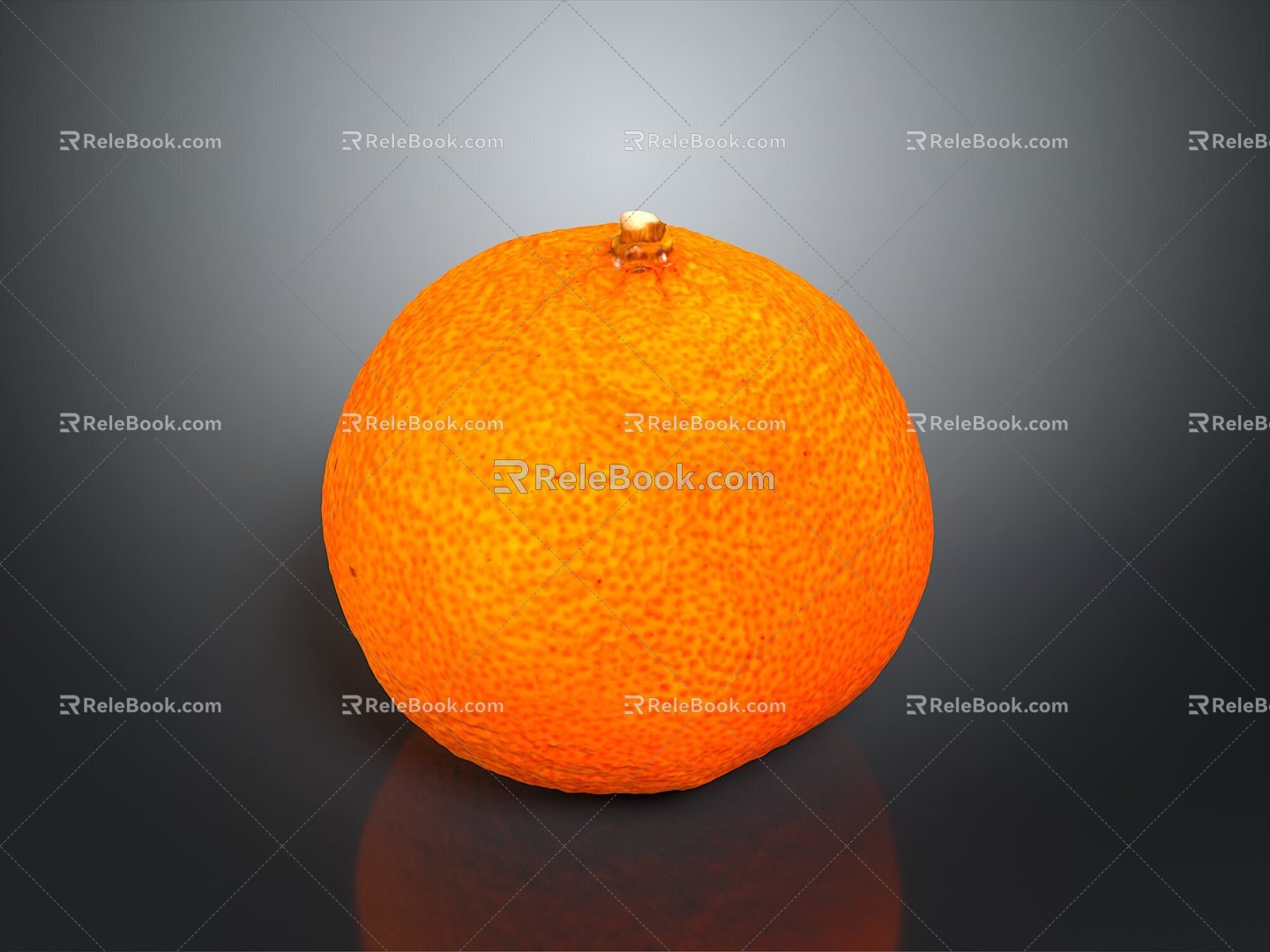 orange orange orange fruit mandarin citrus items 3d model