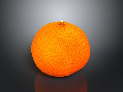 Fresh Ripe Orange With Vibrant Color And Smooth Skin For Daily Use 3d model