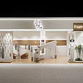 Modern Stylish Clothing Store Interior With Fashion Clothes Display Racks And Decor
