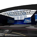 Huawei Conference Stage With Large Screens And Seats In Modern Auditorium
