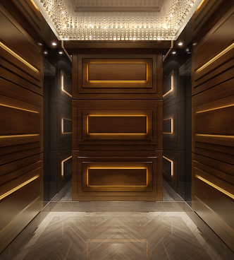 Modern Elevator Car Elevator 3d model