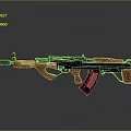 Vintage Wooden Rifle With Metal Components And Classic Design Details