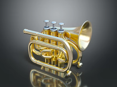 Golden Decorative Brass Item For Home Living Space Decoration 3d model