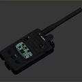 Black Tactical Weapon Communication Device Featuring Digital Display And Antenna 3d model