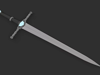Fantasy Weapon Sword Low Polygon Game Props 3d model Fantasy Weapon Sword Low Polygon Game Props 3d model