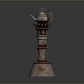 Vintage Decorative Teapot with Multi Layered Tower Base for Home Living Decoration