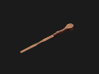 Durable Wooden Handle Hardware Tool For Home Repair And Maintenance Tasks 3d model