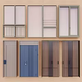 Various Exterior Door And Window Designs With Different Styles And Materials