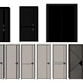 Modern Hinged Doors Collection With Various Colors Glass Panels And Minimalist Designs