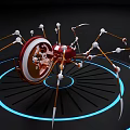Modern mechanical spider bionic robot science and technology sense combat mech doomsday mech robot toy ornaments 3d model