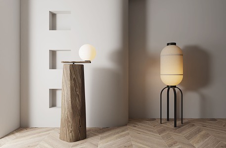 Quiet Floor Lamp 3d model